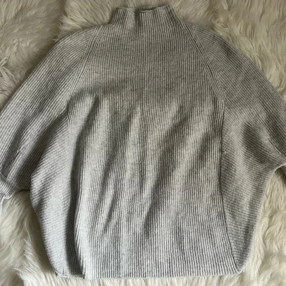 Calvin Klein Jeans Womens Gray Knit Turtleneck Sweater Size Medium